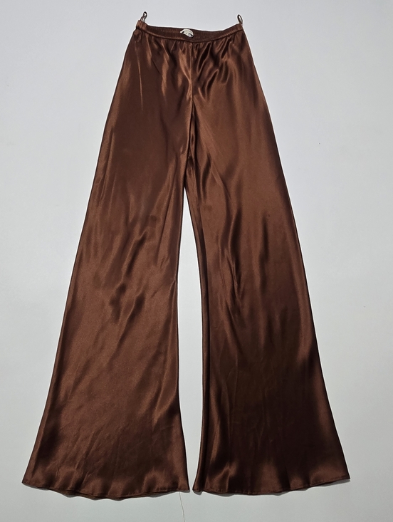 Silk Laundry Brown Bias Cut Pants Size XS - Picture 2 of 15